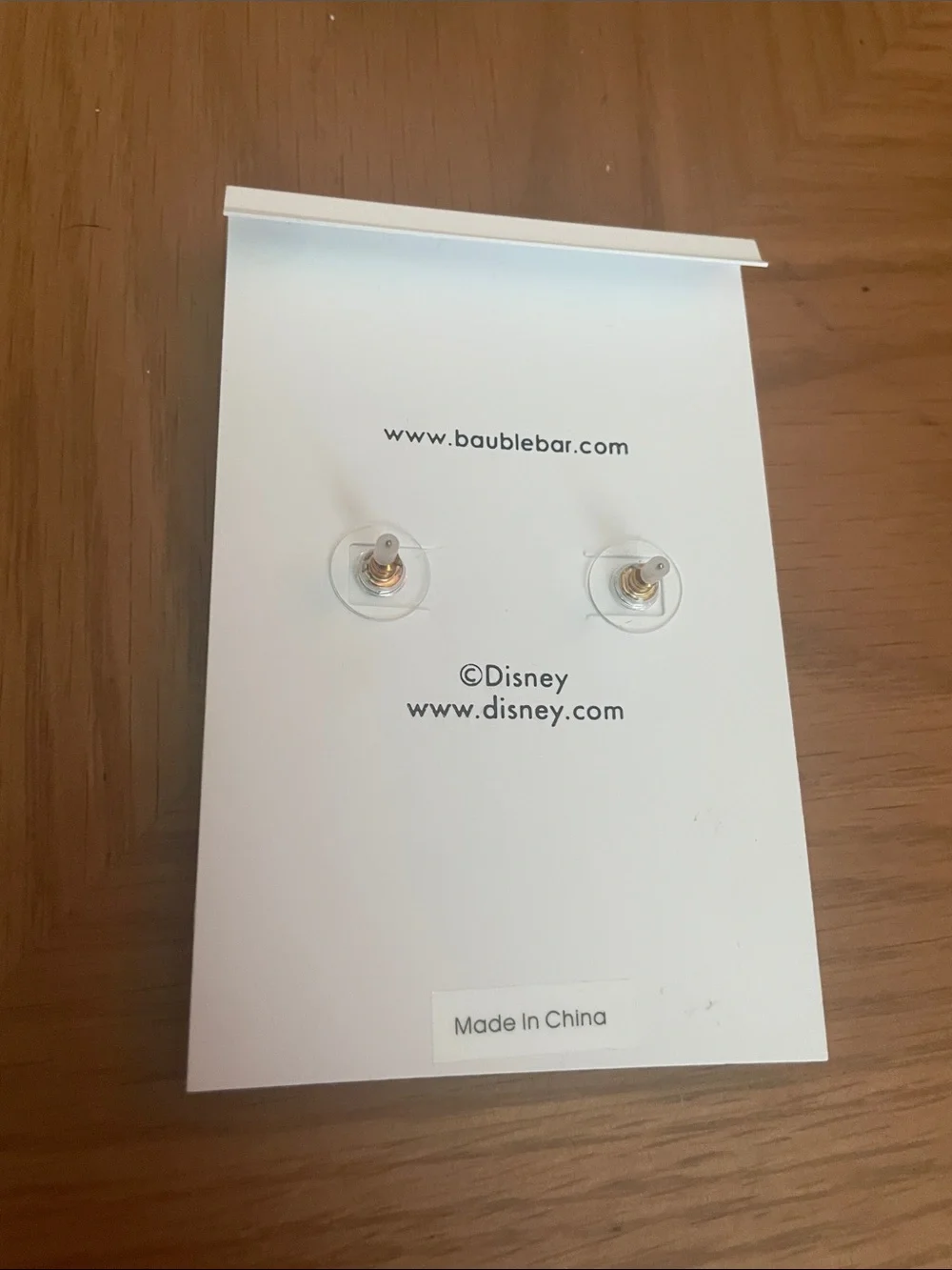 BaubleBar Kids Minnie Mouse Pink Heart Stud Earrings